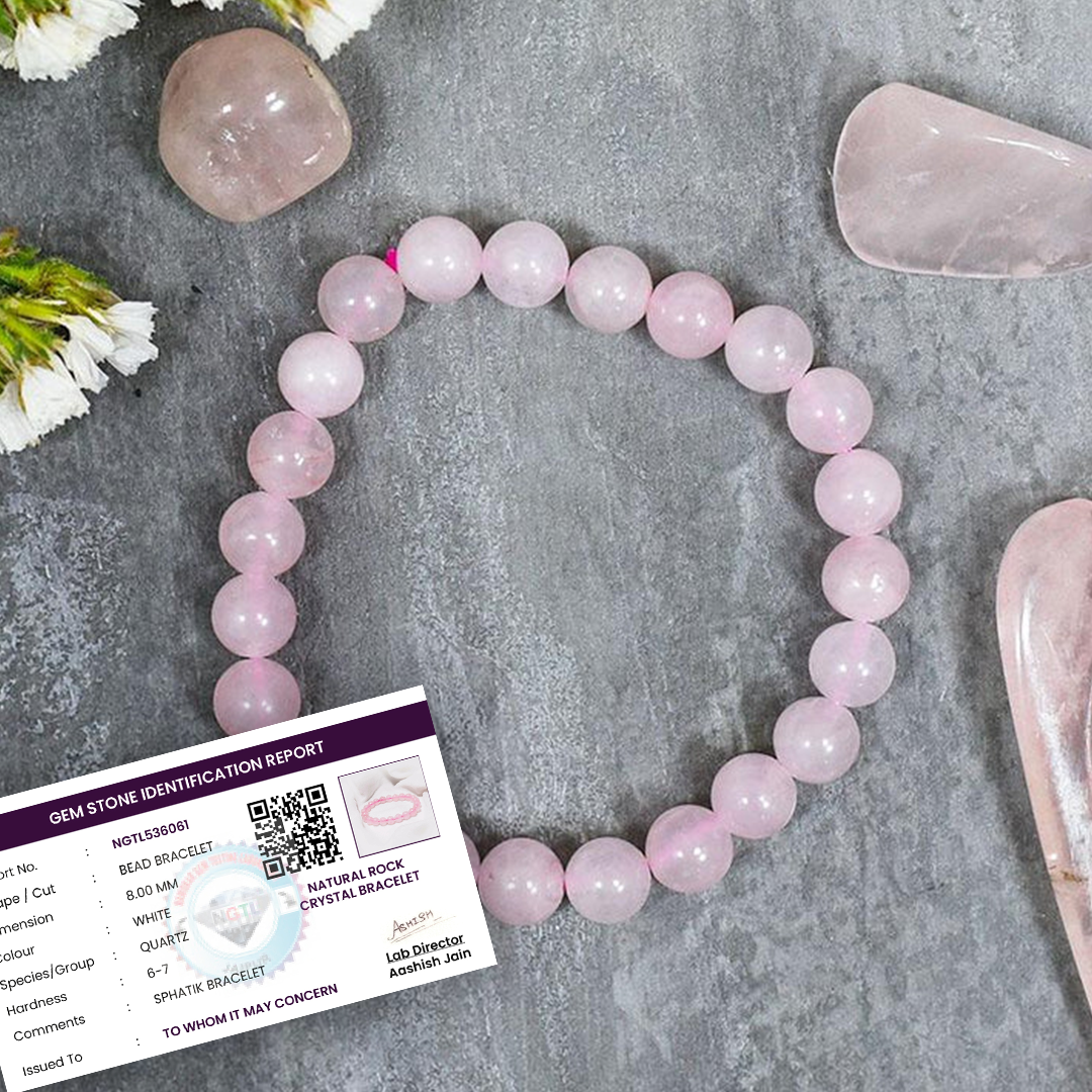 Original rose quartz for love, marriage and divorce related issues (अभिमंत्रित)