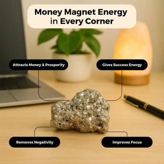 Original Pyrite stone for Goodluck, wealth, money, growth and mental peace (अभिमंत्रित)