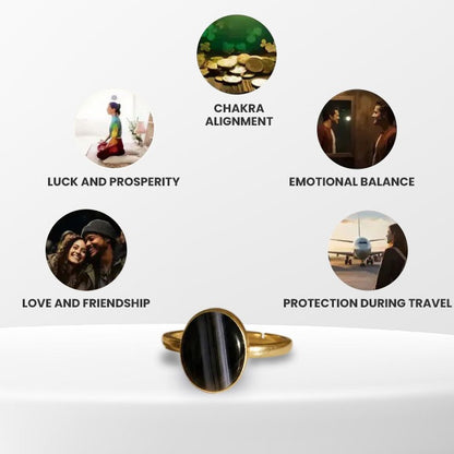 Sulaimani Aqiq original ring for good luck money, wealth, protection and mental peace (अभिमंत्रित)